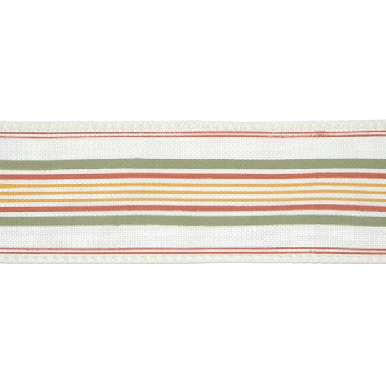 1.5" x 10yd. Fall Stripes Wired Ribbon by Celebrate It®